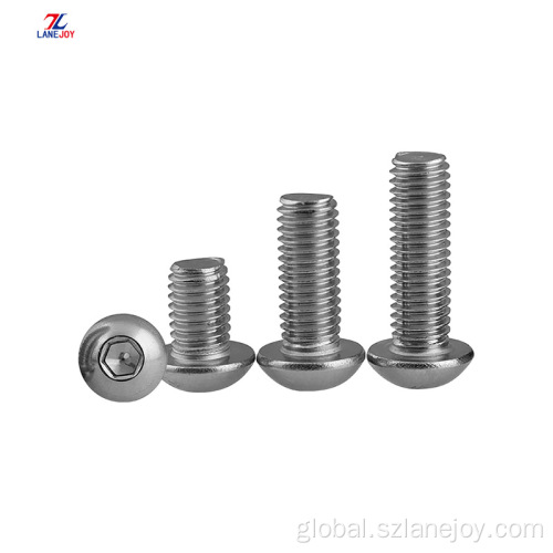 Stainless Steel Hex Socket Screw British And American Round Head Hex Screws Supplier